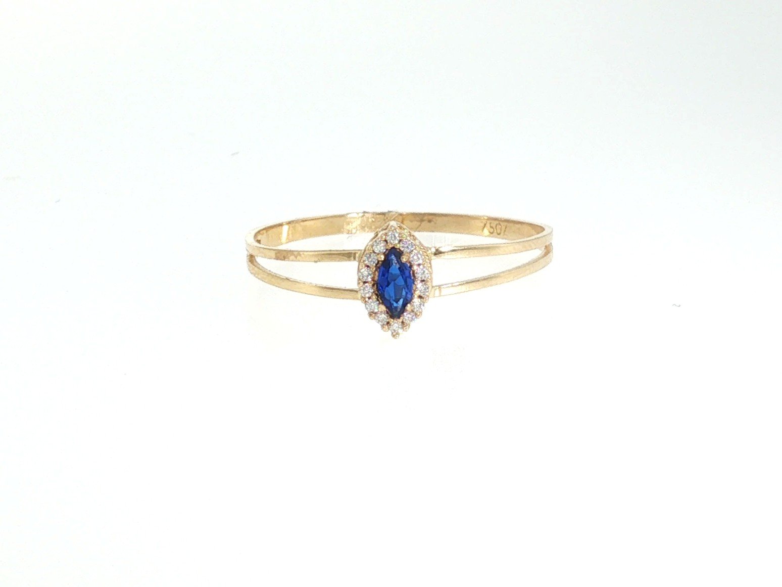 Ring in Yellow Gold 18k with Cubic Zirconia — Rings — Yellow Gold 18k