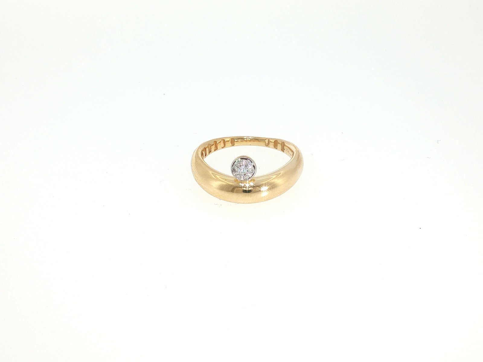Ring in Yellow Gold 18k with Diamond — Rings — Yellow Gold 18k