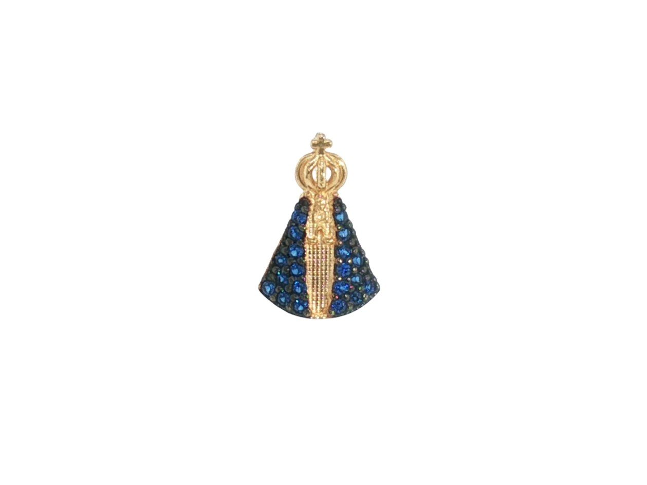 Pendant in Yellow Gold 18k with Cubic Zirconia — Pendants — Yellow Gold 18k
