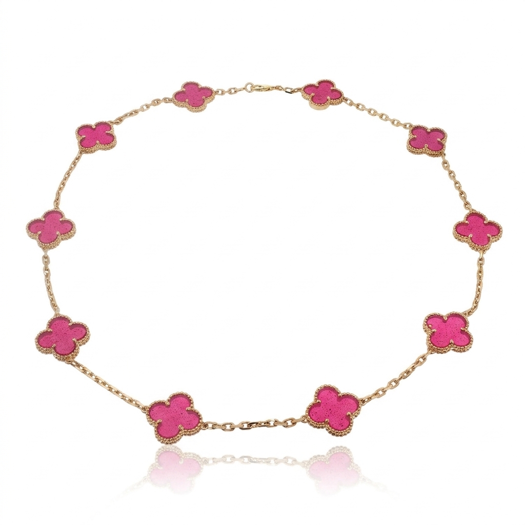 Necklace in Yellow Gold 18k with Enamel — Necklaces — Yellow Gold 18k